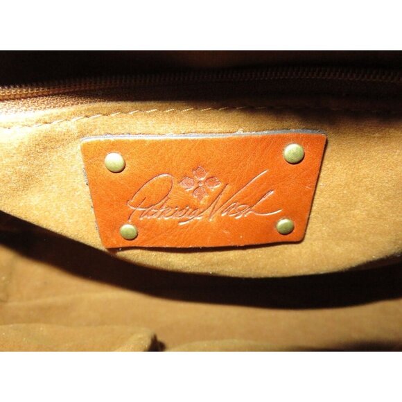 Patricia Nash Heritage Collection Leather Crossbody & Bernini Wallet Set Cognac - Picture 12 of 14